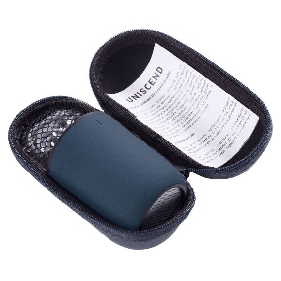 Беспроводная колонка Uniscend Grinder, синяя Беспроводная колонка Uniscend Grinder, синяя