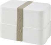 Двухслойный ланчбокс MIYO, белый Двухслойный ланчбокс MIYO, белый