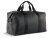 Сумка дорожная BUGATTI Elsa, чёрная, воловья кожа/полиэстер, 47х22х24 см
