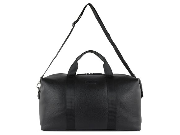 Сумка дорожная BUGATTI Elsa, чёрная, воловья кожа/полиэстер, 47х22х24 см Сумка дорожная BUGATTI Elsa, чёрная, воловья кожа/полиэстер, 47х22х24 см