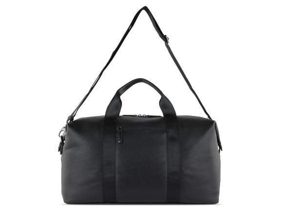 Сумка дорожная BUGATTI Elsa, чёрная, воловья кожа/полиэстер, 47х22х24 см Сумка дорожная BUGATTI Elsa, чёрная, воловья кожа/полиэстер, 47х22х24 см