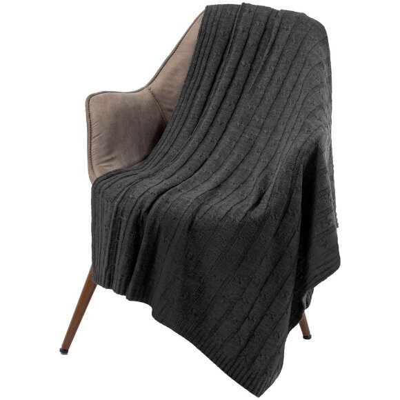 Плед Trenza, темно-серый Плед Trenza, темно-серый