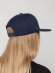 Бейсболка Snapback с прямым козырьком, темно-синяя Бейсболка Snapback с прямым козырьком, темно-синяя
