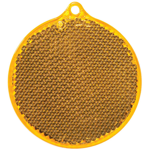 Пешеходный светоотражатель «Круг», оранжевый Пешеходный светоотражатель «Круг», оранжевый