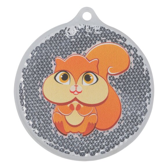 Пешеходный светоотражатель «Круг», оранжевый Пешеходный светоотражатель «Круг», оранжевый