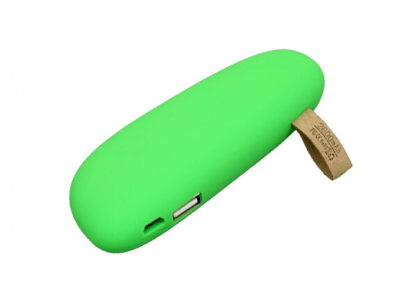 PB_Small_stone Универсальное зарядное устройство power bank в форме камня. 2600MAH. Зеленый PB_Small_stone Универсальное зарядное устройство power bank в форме камня. 2600MAH. Зеленый