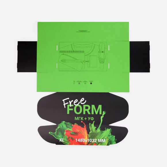 Коробка с печатью на заказ Freeform, XL Коробка с печатью на заказ Freeform, XL