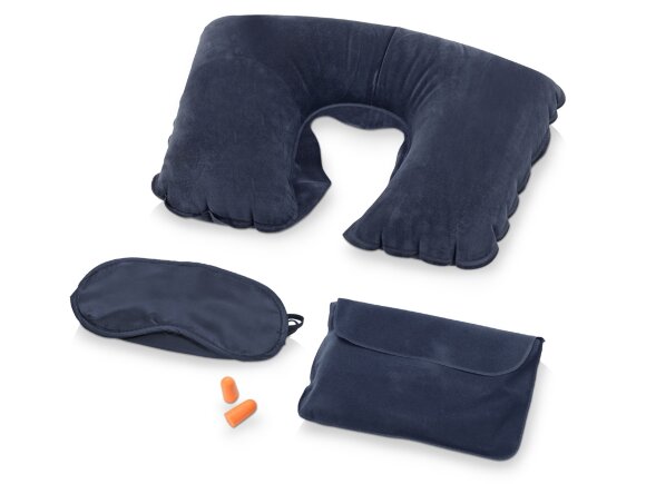 Набор для путешествий Глэм, темно-синий Набор для путешествий Глэм, темно-синий