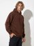Худи мужское оверсайз Premium Heavy, коричневое (шоколад)