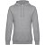 Толстовка с капюшоном унисекс King, серый меланж