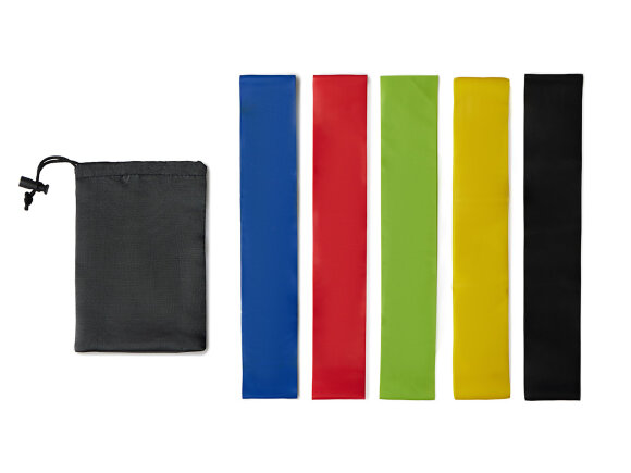 Набор спортивных резинок Crane, черный