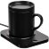Кружка с подогревом и беспроводной зарядкой dualBase plus, черная