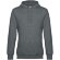 Толстовка с капюшоном унисекс King, темно-серый меланж