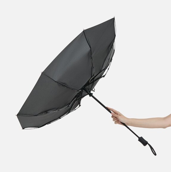 Зонт складной Monsoon, черный Зонт складной Monsoon, черный