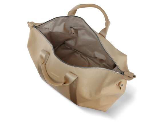 Сумка дорожная BUGATTI Elsa, песочного цвета, воловья кожа/полиэстер, 47х22х24 см Сумка дорожная BUGATTI Elsa, песочного цвета, воловья кожа/полиэстер, 47х22х24 см