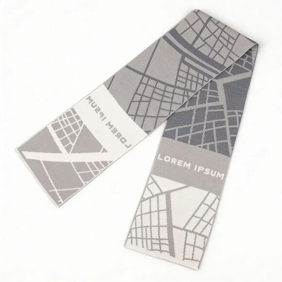 Шарф на заказ Tricksy Light, M, полушерсть