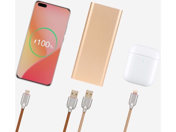 Внешний аккумулятор Rombica NEO AZ220G Quick, 22000 mAh, золотистый