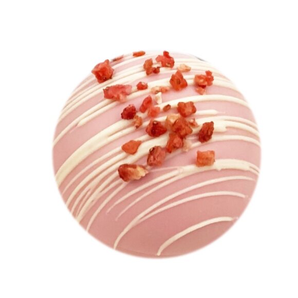 Шоколадная бомбочка «Клубника» Шоколадная бомбочка «Клубника»