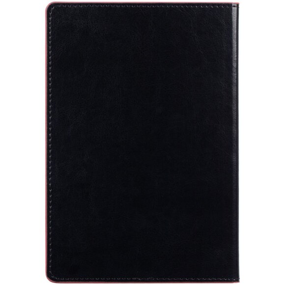 Ежедневник Alanis, недатированный, черный с красным