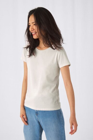 Футболка женская E150 Inspire (Organic), молочно-белая Футболка женская E150 Inspire (Organic), молочно-белая