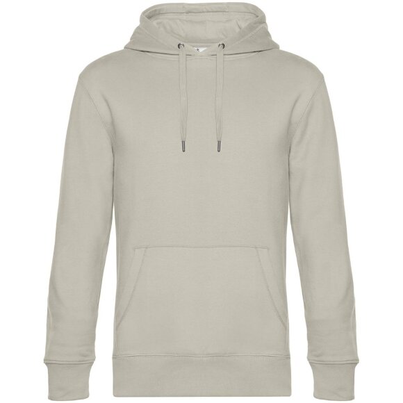 Толстовка с капюшоном унисекс King, дымчато-серая Толстовка с капюшоном унисекс King, дымчато-серая