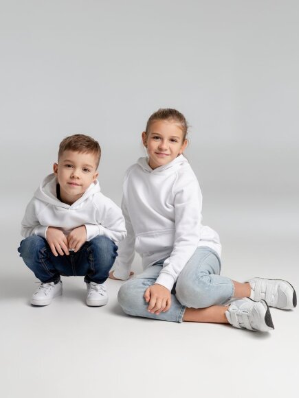 Толстовка детская Stellar Kids, белая Толстовка детская Stellar Kids, белая