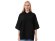 Худи оверсайз с коротким рукавом Warsaw унисекс, черный