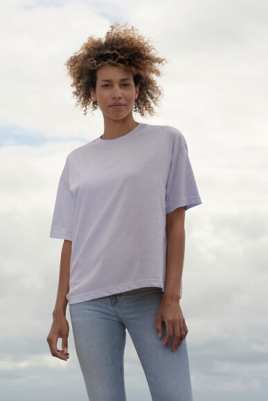 Футболка оверсайз женская Boxy Women, светло-желтая Футболка оверсайз женская Boxy Women, светло-желтая