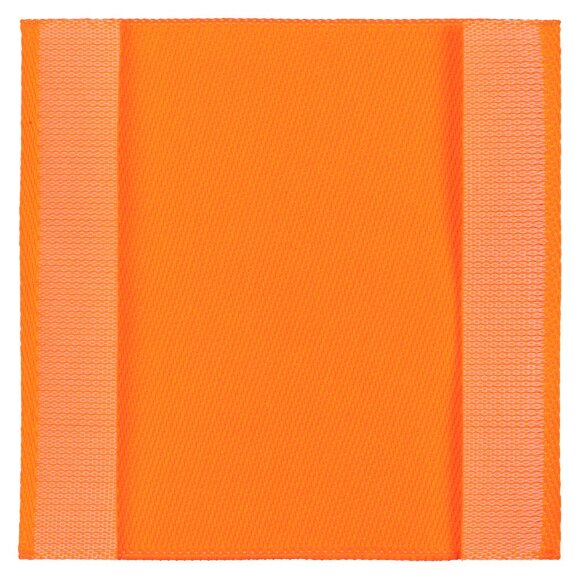 Лейбл тканевый Epsilon, L, оранжевый неон