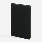 Ежедневник Trait, недатированный, черный с зеленым