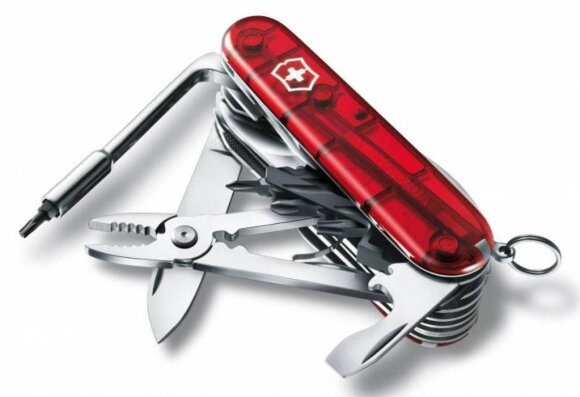 Офицерский нож CyberTool L, полупрозрачный красный Офицерский нож CyberTool L, полупрозрачный красный