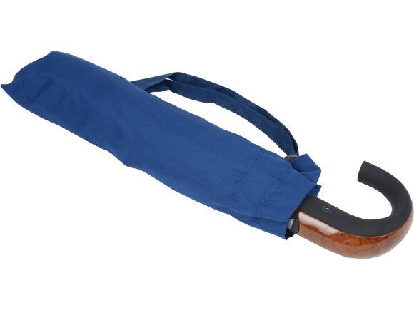 Складной зонт полуавтоматический, синий Складной зонт полуавтоматический, синий