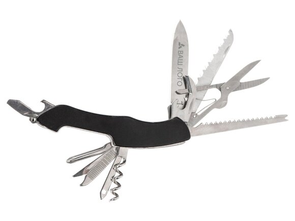 Мультитул-складной нож Demi 11-в-1, серебристый/черный Мультитул-складной нож Demi 11-в-1, серебристый/черный