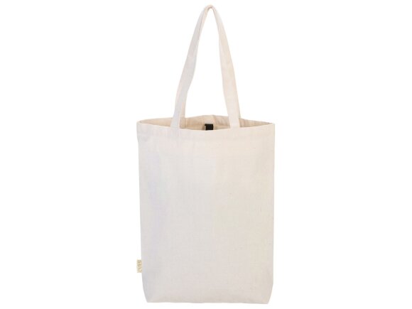 Сумка Fixy из переработанного хлопка с фиксирующей эластичной лентой, натуральный