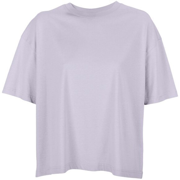 Футболка оверсайз женская Boxy Women, сиреневая Футболка оверсайз женская Boxy Women, сиреневая