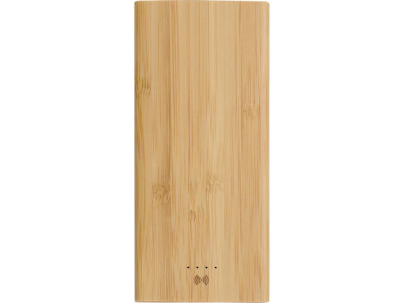 Внешний беспроводной аккумулятор из бамбука Bamboo Air, 10000 mAh