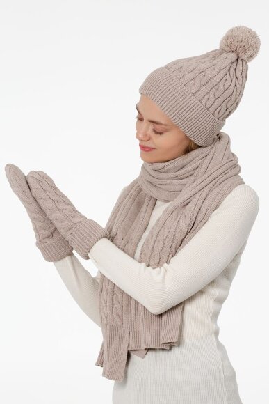 Варежки Heat Trick, бежевый меланж Варежки Heat Trick, бежевый меланж