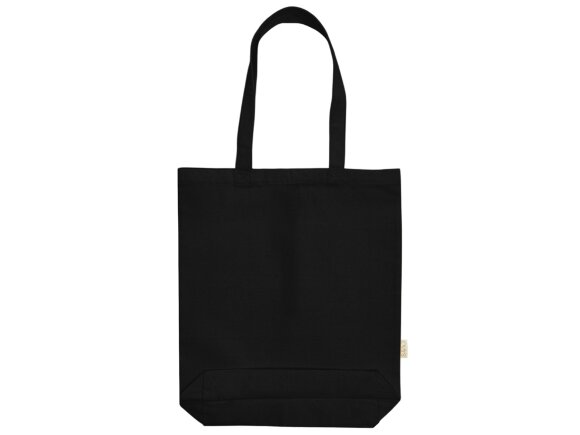 Сумка Fixy из переработанного хлопка с фиксирующей эластичной лентой, черный