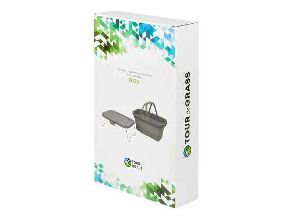 Складная корзинка для пикника со столиком Flod Складная корзинка для пикника со столиком Flod