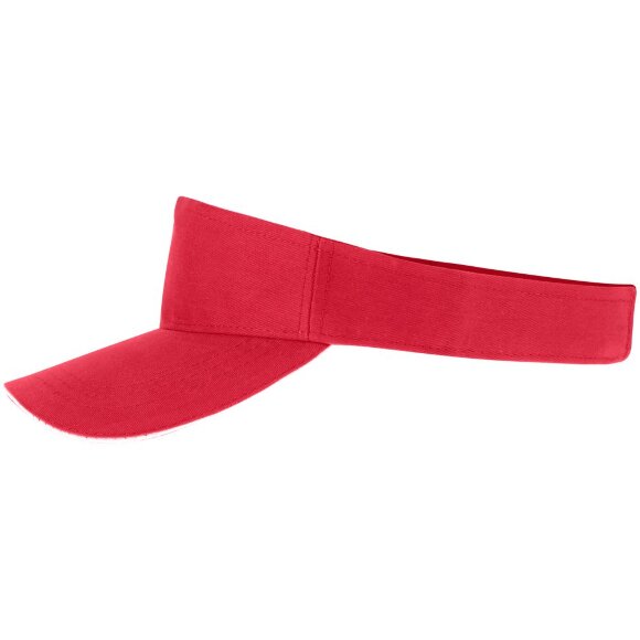 Козырек Active, красный с белым кантом Козырек Active, красный с белым кантом