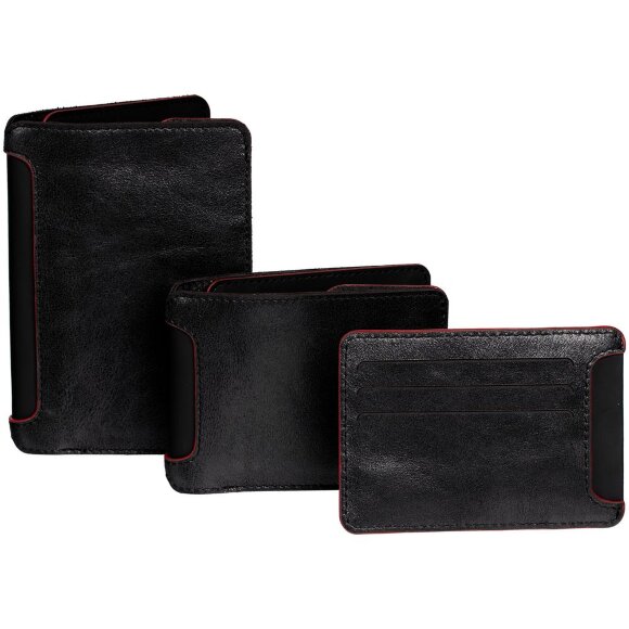 Портмоне Arrival, черное с красным Портмоне Arrival, черное с красным