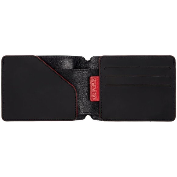 Портмоне Arrival, черное с красным