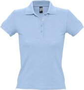 Рубашка поло женская People 210, голубая