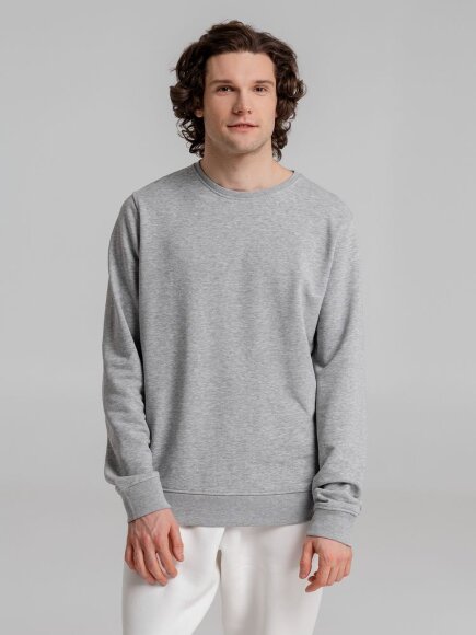 Свитшот унисекс BNC Inspire (Organic), серый меланж Свитшот унисекс BNC Inspire (Organic), серый меланж
