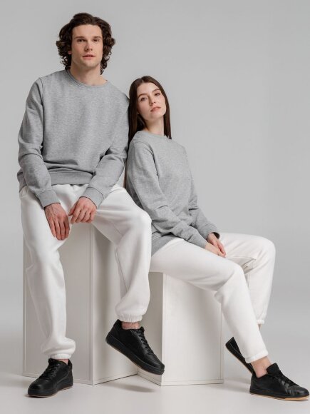 Свитшот унисекс BNC Inspire (Organic), серый меланж Свитшот унисекс BNC Inspire (Organic), серый меланж