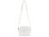 Сумка кросс-боди женская BUGATTI Elsa, белая, воловья кожа/полиэстер, 19х5,5х14 см