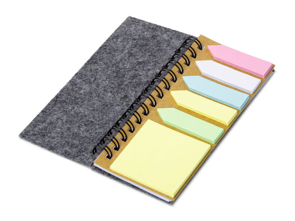 Мини-блокнот со стикерами А7 Felt Мини-блокнот со стикерами А7 Felt