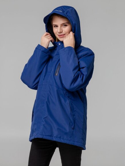 Куртка с подогревом Thermalli Pila, синяя Куртка с подогревом Thermalli Pila, синяя