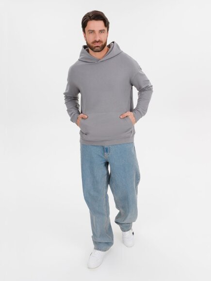 Худи оверсайз унисекс Outshine, серое Худи оверсайз унисекс Outshine, серое