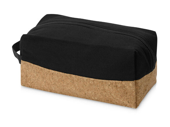 Несессер Corky хлопковый с пробковой вставкой, черный Несессер Corky хлопковый с пробковой вставкой, черный
